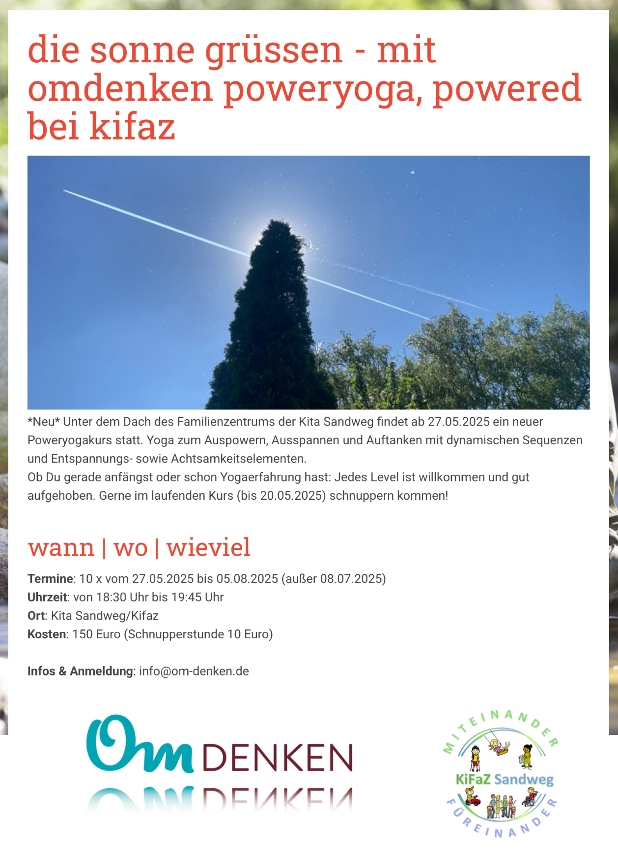 Flyer von OMdenken - Poweryoga