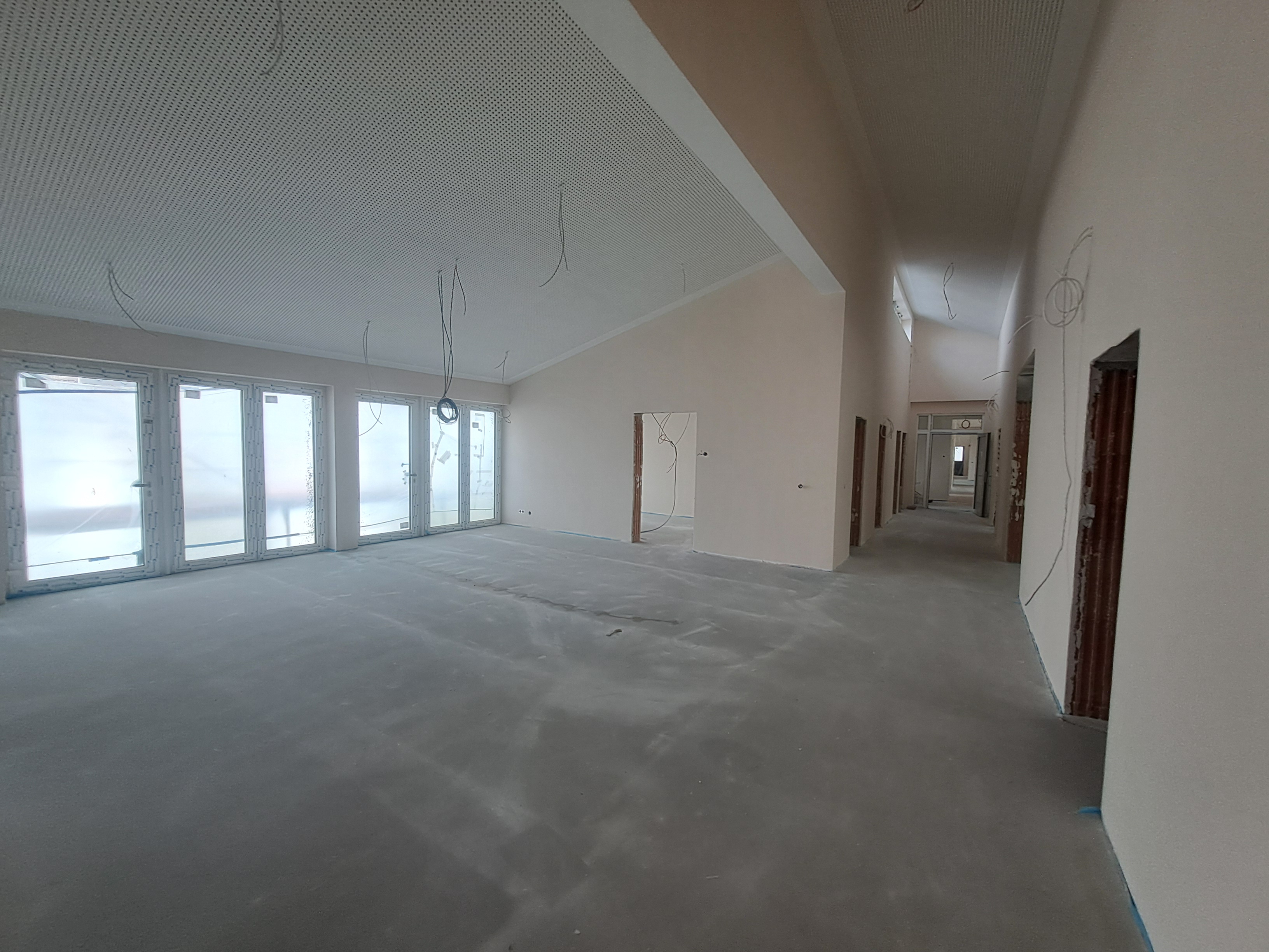 Innenaufnahme der Räumlichkeiten beim Innenausbau