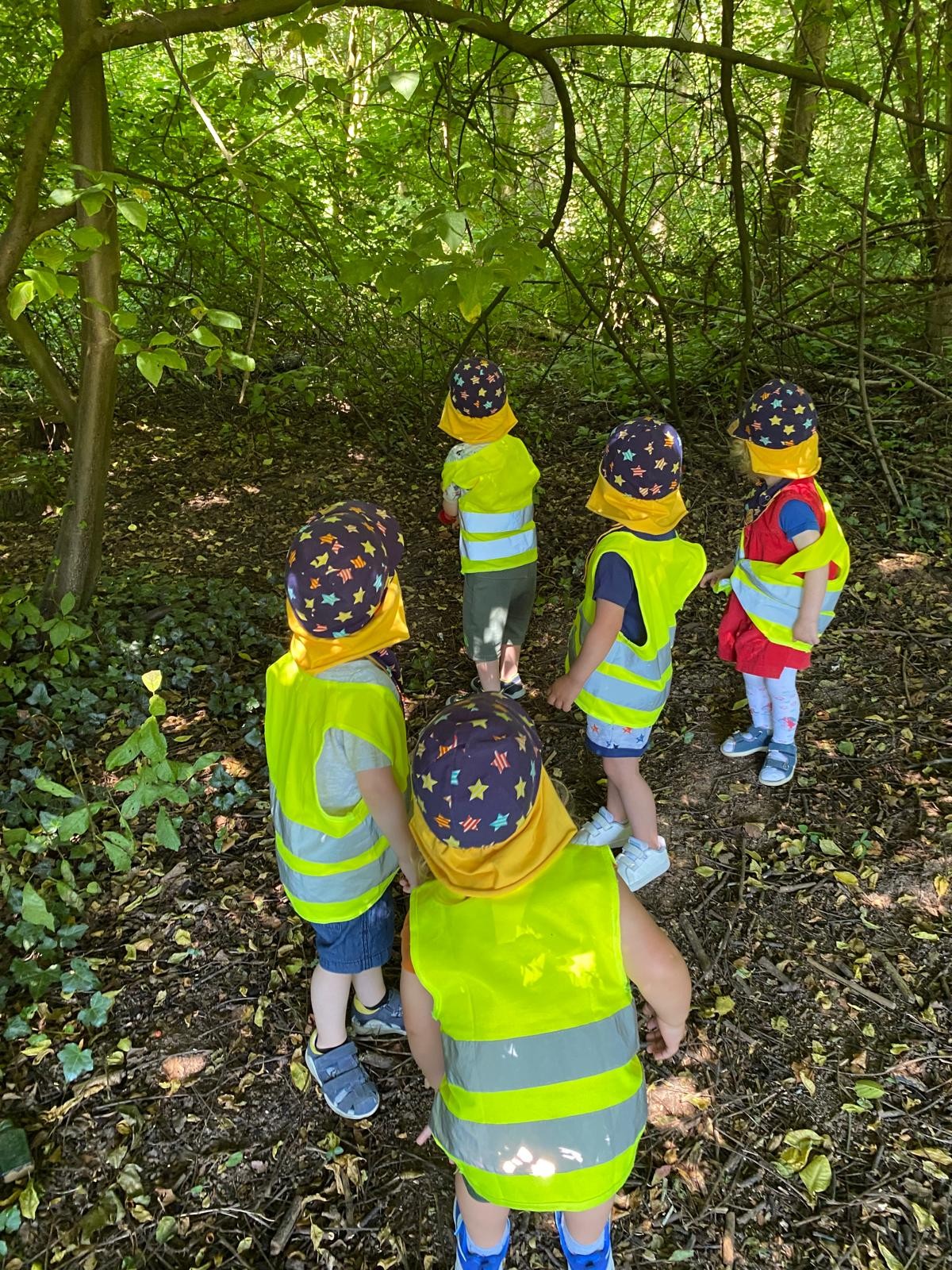 Kinder im Wald