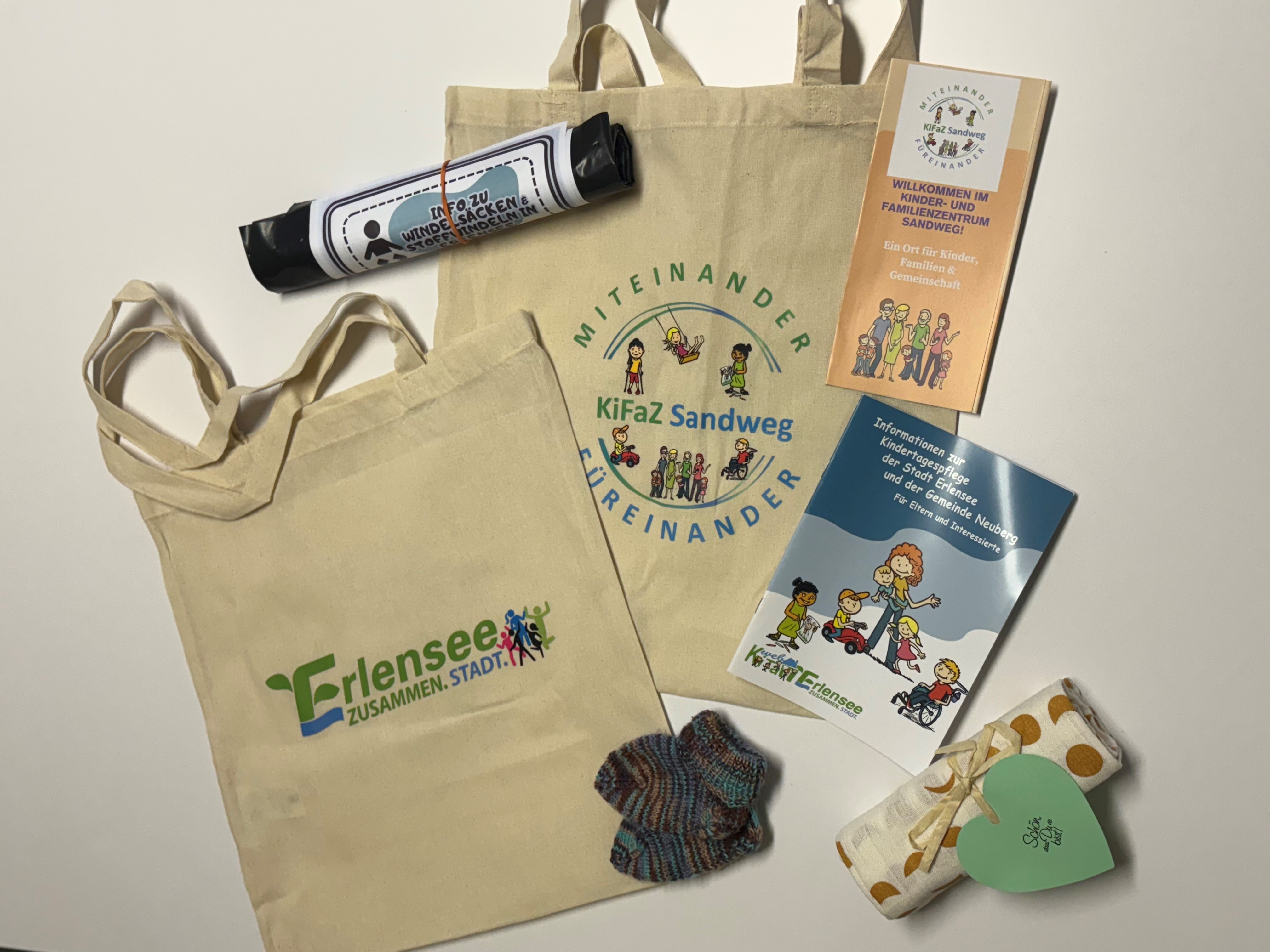 Bestückte Begrüßungstasche als Willkommensgeschenk