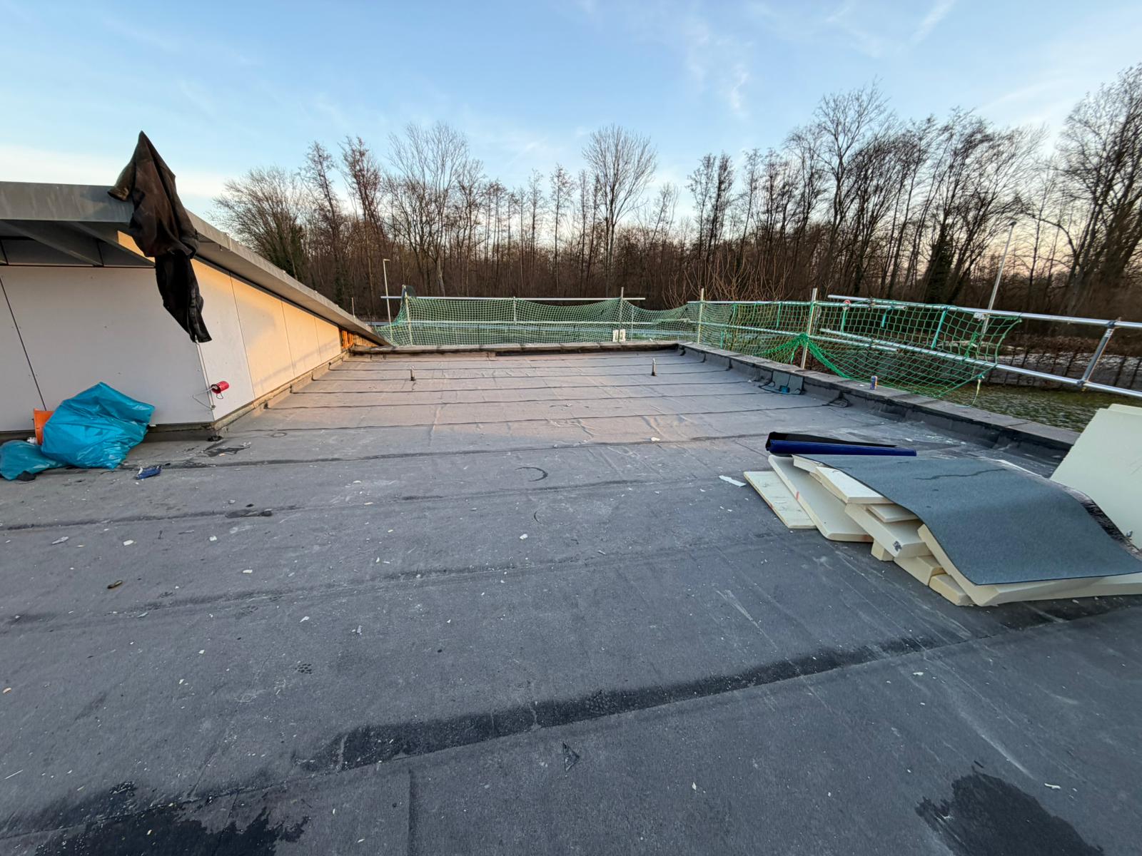 Blick auf das Flachdach