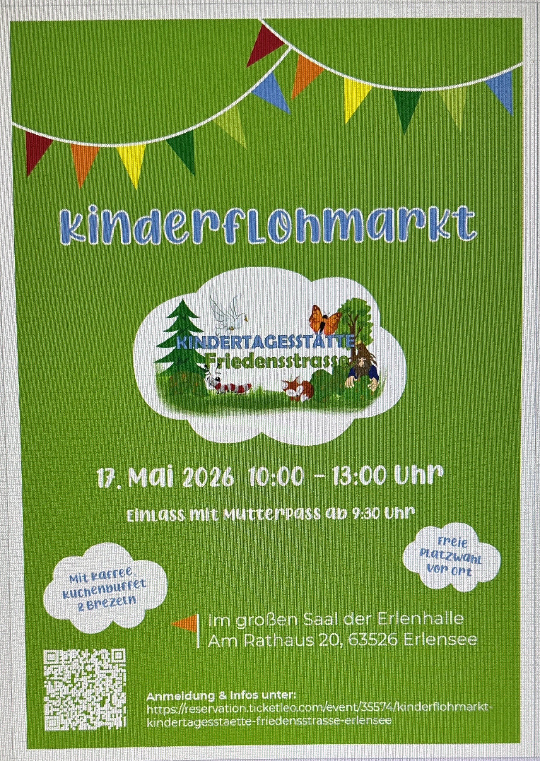 Plakat zum Flohmarkt