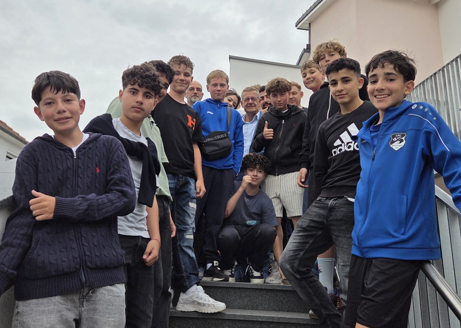 Gruppenbild mit Bürgermeister Stefan Erb