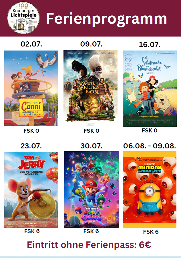 Kino Ferienprogramm