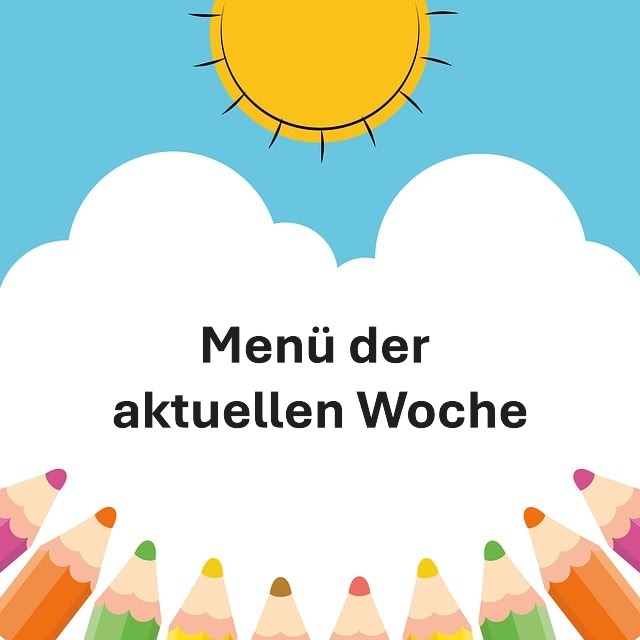 Menüplan aktuelle Woche