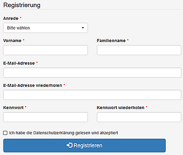 Registrierung Eltern