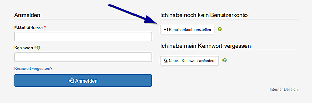 Benutzerkonto erstellen